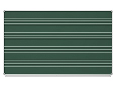 Разлинованная доска "Нотный стан" меловая магнитная 170x100 см ДР(з)-14н