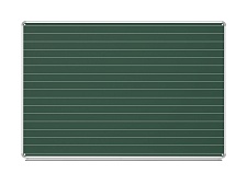 Разлинованная доска "Линейка" меловая магнитная 150х100 см ДР(з)-12л