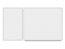 Двухэлементная магнитная доска для маркера 180х100 см ДО-26б