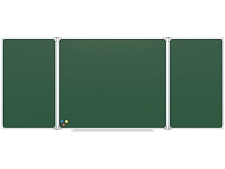 Трёхэлементная магнитная доска для мела 240х100 см ДЗ 3.36
