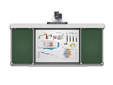 Раздвижная рельсовая система для интерактивной доски 300х120 см РСД37.9